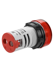 Индикатор значения напряжения ED16-22VD d22мм 20В-500В красный TDM
