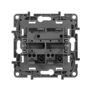 Legrand ETIKA  Выкл. 2кл. Антрацит