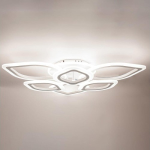 Светодиодная диммируемая люстра GLANZEN LED-0100-LOTUS-white с пультом управления
