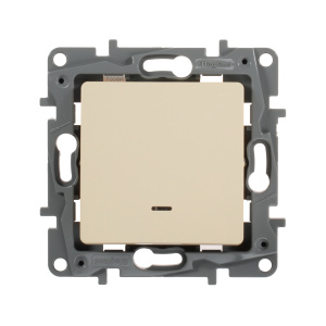 Legrand ETIKA  Выкл с подсв винт 10А СЛНК