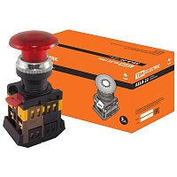 Кнопка AEAL-22 Грибок с фикс. красн. 220В TDM