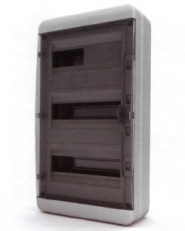 Tekfor Щит накл. 36 мод. IP65 с прозр.черн.дв.